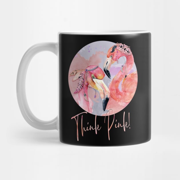 Flamingos – Think Pink! by VintageHeroes